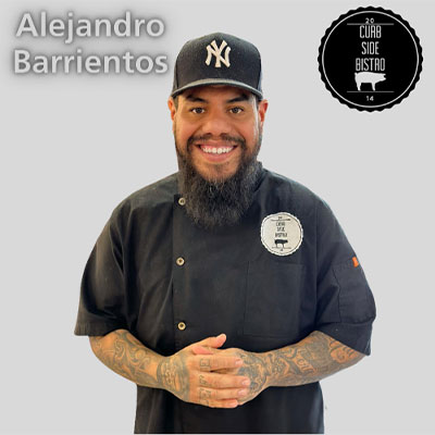 Photo of Chef Alejandro Barrientos with Curbside Bistro