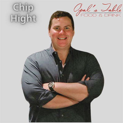 Photo of Chef Chip Hight with Opal’s Table